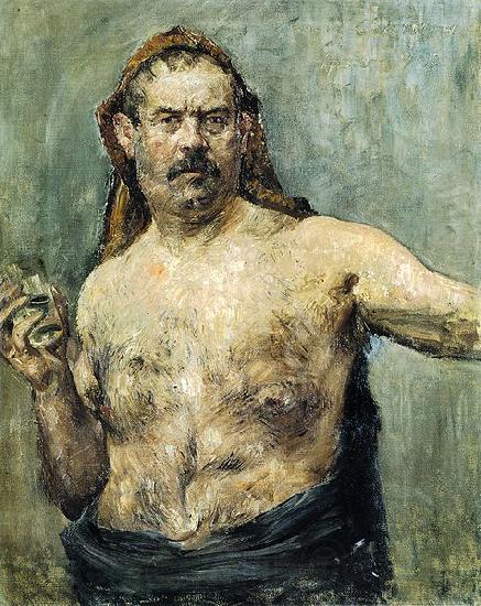 Lovis Corinth Self-portrait with Glass